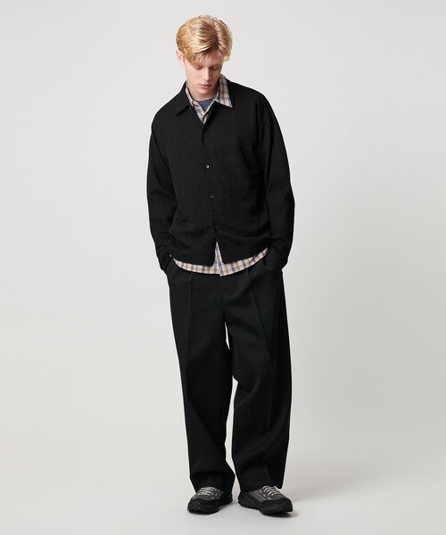 BEAUTY&YOUTH UNITED ARROWS(ビューティーアンドユースユナイテッドアローズ)の「エア ミラノ ニット シャツ 抗菌防臭(カーディガン/ボレロ・メンズ・モカ/ブラック・XL/M/S/L)」の5枚目の写真
