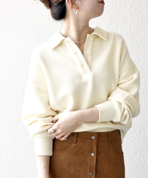 セール】SHIPS any:〈手洗い可能〉サカリバ コンパクト ポロシャツ