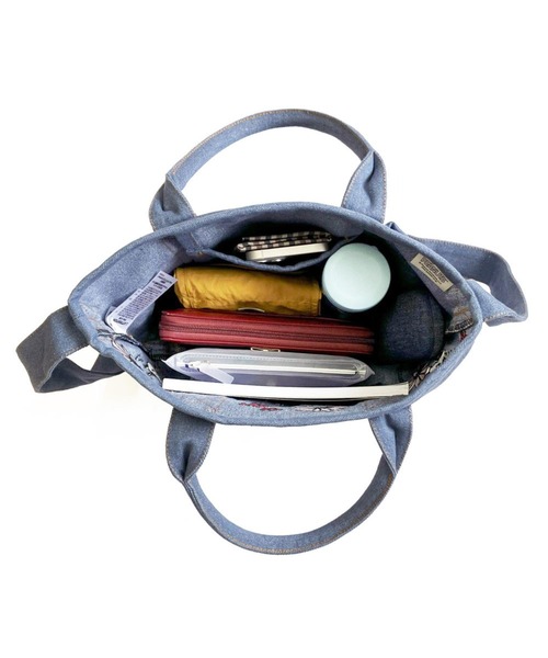 Vintage PEANUTS（ビンテージピーナッツ）の「ルートート / IP.デリ.シシュウ.Peanuts-0M（トートバッグ・レディース・サックスブルー/グレー/ネイビー・FREE）」の12枚目の写真