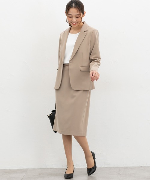 Honeys（ハニーズ）の「きれいめクルーネックＴ（Tシャツ/カットソー・レディース・ネイビー/ホワイト/グレイッシュベージュ/ブラック・3L/L/LL/M/S）」の15枚目の写真