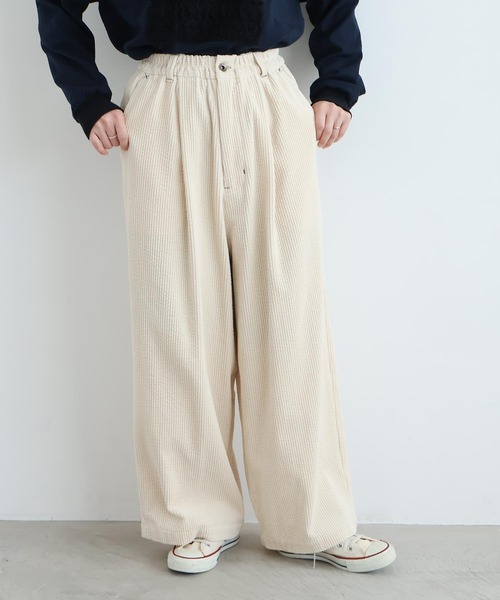 l'atelier du savon（アトリエドサボン）の「6Wコーデュロイ　ちょいまるパンツ（その他パンツ・レディース・アイボリー/サックスブルー/ダークブラウン・FREE）」の16枚目の写真