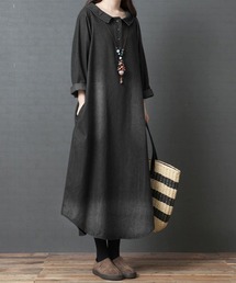 maison de LATIR（メゾンドラティール）の「オーバーサイズシルエットのデニムワンピース。（ワンピース）」