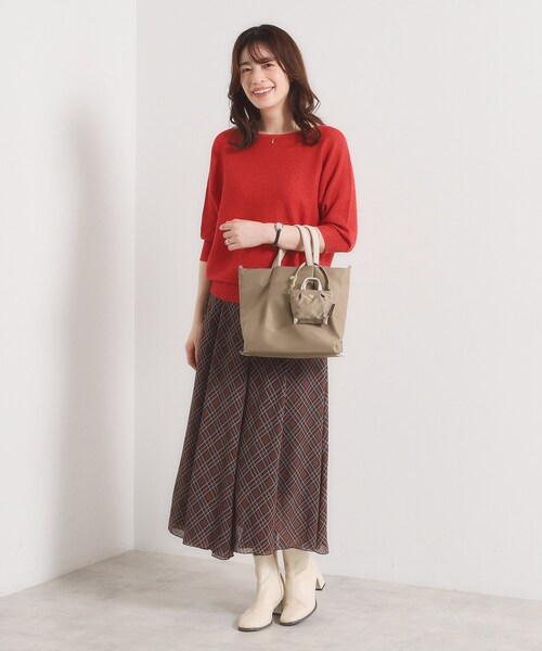 ITS'DEMO(イッツデモ)の「肩楽チャームバッグ(その他・レディース・マスタード/グレー/ダークブラウン/ワインレッド・00)」の9枚目の写真