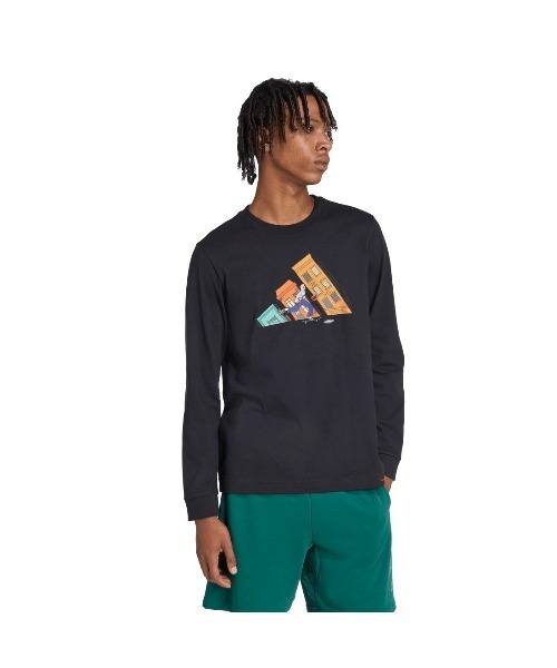 adidas(アディダス)の「【別注】アディダス adidas ドゥードゥルハントスケート長袖グラフィックTシャツ 限定コラボ(Tシャツ/カットソー・メンズ・ホワイト/ダークグリーン/ブラック・S/M/L/LL/3L)」の10枚目の写真
