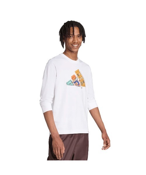 adidas(アディダス)の「【別注】アディダス adidas ドゥードゥルハントスケート長袖グラフィックTシャツ 限定コラボ(Tシャツ/カットソー・メンズ・ホワイト/ダークグリーン/ブラック・S/M/L/LL/3L)」の14枚目の写真
