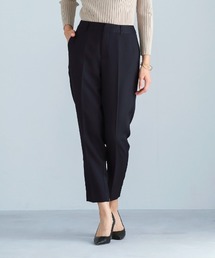 WHITE JOOLA | 【洗える・撥水・サステナブル素材】シャークスキンツイード・ストレートパンツ(スラックス)