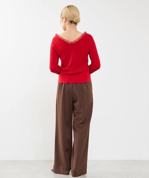 SOFFITTO（ソフィット）の「ALLゴムストレッチリラックスパンツ（その他パンツ・レディース・ブラウン/ベージュ/ブラック・S/M）」の5枚目の写真