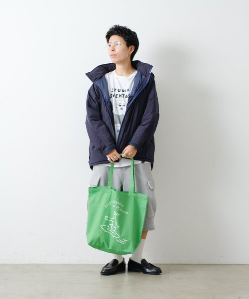 WHIMSIC（ウィムジック）の「【UNISEX】シェンタスティック スタジオシルクスクリーンプリントBAG（トートバッグ・レディース・オフホワイト/ブルー/イエロー/ピンク/グリーン・ONE SIZE）」の13枚目の写真