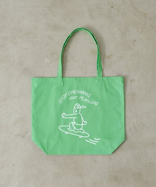 WHIMSIC（ウィムジック）の「【UNISEX】シェンタスティック スタジオシルクスクリーンプリントBAG（トートバッグ・レディース・オフホワイト/ブルー/イエロー/ピンク/グリーン・ONE SIZE）」の15枚目の写真