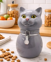 MAZEMAZE（マゼマゼ）の「キャットセラミックキャニスター（インテリア雑貨）」