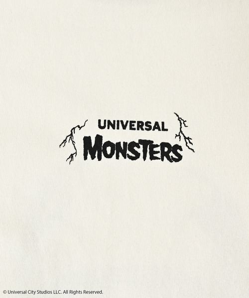 ADAM PATEK（アダムパテック）の「ADAMPATEK/Frankenstein portrait long sleeve/フランケンシュタイン肖像画デザインコラボロンT(AP2524019)（Tシャツ/カットソー・レディース・ホワイト/ブラック・1/2）」の5枚目の写真