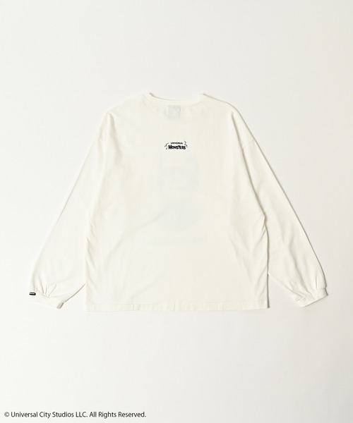 ADAM PATEK（アダムパテック）の「ADAMPATEK/Frankenstein portrait long sleeve/フランケンシュタイン肖像画デザインコラボロンT(AP2524019)（Tシャツ/カットソー・レディース・ホワイト/ブラック・1/2）」の6枚目の写真