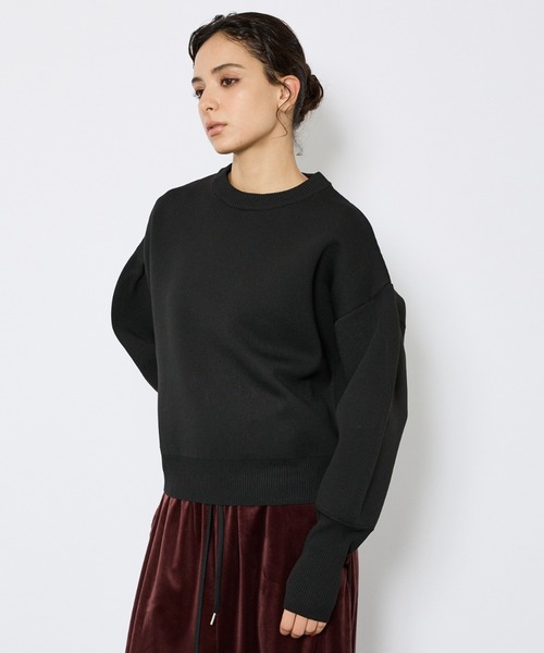 NOMINE（ノミネ）の「【NOMINE】プレーティングニット プルオーバー（ラメ混・無地）（ニット/セーター・レディース・ブラック系その他/ブラック/その他/ベージュ・フリー）」の14枚目の写真