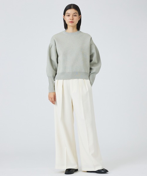 NOMINE（ノミネ）の「【NOMINE】プレーティングニット プルオーバー（ラメ混・無地）（ニット/セーター・レディース・ブラック系その他/ブラック/その他/ベージュ・フリー）」の8枚目の写真