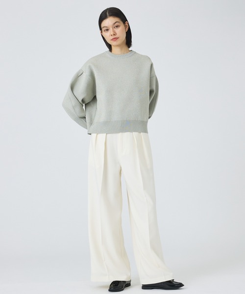 NOMINE（ノミネ）の「【NOMINE】プレーティングニット プルオーバー（ラメ混・無地）（ニット/セーター・レディース・ブラック系その他/ブラック/その他/ベージュ・フリー）」の9枚目の写真