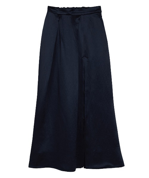 Ameri（アメリ）の「HEAVY SATIN ASYMMETRY TUCK SKIRT（スカート・レディース・ライトグレー/グリーン/ネイビー・SMALL/MEDIUM）」の15枚目の写真