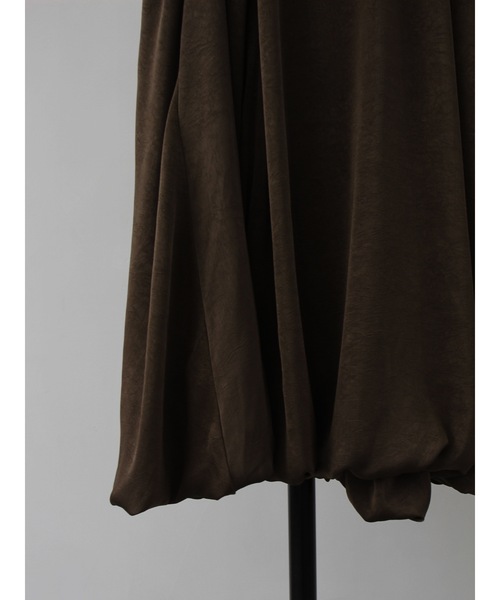 Katrin TOKYO(カトリーントーキョー)の「balloon satin skirt(スカート・レディース・ホワイト/ダークブラウン・FREE/XS)」の8枚目の写真