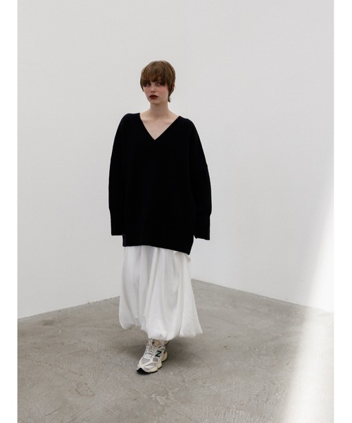 Katrin TOKYO(カトリーントーキョー)の「balloon satin skirt(スカート・レディース・ホワイト/ダークブラウン・FREE/XS)」の20枚目の写真