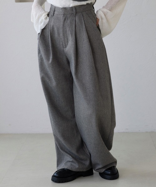 apres jour clair（アプレジュールクレア）の「【apres jour clair】【セットアップ可能】コクーンパンツ（その他パンツ・レディース・キャメル/ブラウン系その他/グレー・LARGE/SMALL/MEDIUM）」の7枚目の写真