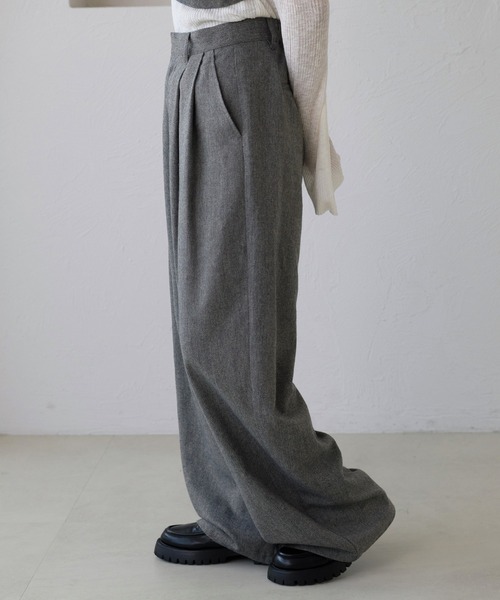 apres jour clair（アプレジュールクレア）の「【apres jour clair】【セットアップ可能】コクーンパンツ（その他パンツ・レディース・キャメル/ブラウン系その他/グレー・LARGE/SMALL/MEDIUM）」の13枚目の写真