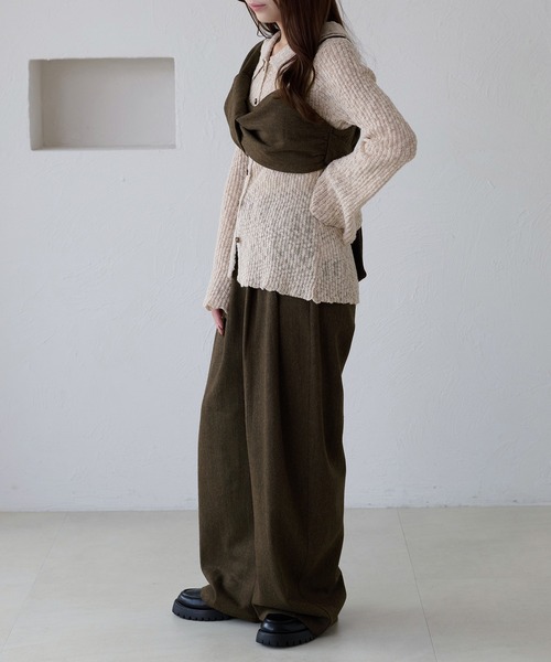 apres jour clair（アプレジュールクレア）の「【apres jour clair】【セットアップ可能】コクーンパンツ（その他パンツ・レディース・キャメル/ブラウン系その他/グレー・LARGE/SMALL/MEDIUM）」の17枚目の写真