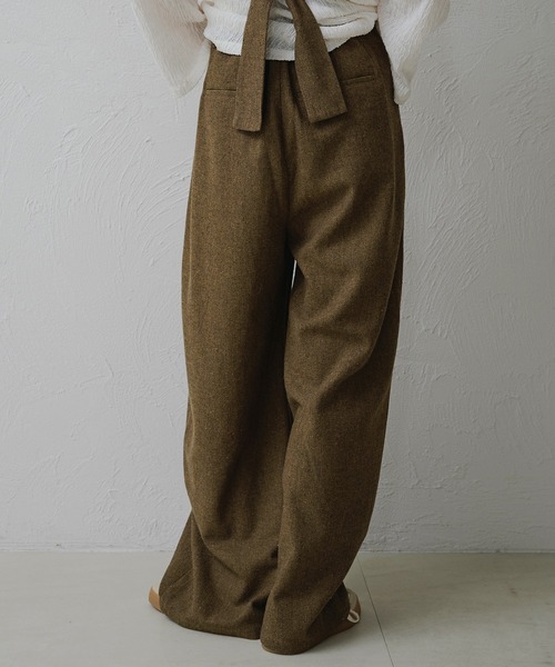 apres jour clair（アプレジュールクレア）の「【apres jour clair】【セットアップ可能】コクーンパンツ（その他パンツ・レディース・キャメル/ブラウン系その他/グレー・LARGE/SMALL/MEDIUM）」の10枚目の写真