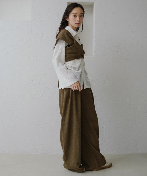 apres jour clair（アプレジュールクレア）の「【apres jour clair】【セットアップ可能】コクーンパンツ（その他パンツ・レディース・キャメル/ブラウン系その他/グレー・LARGE/SMALL/MEDIUM）」の15枚目の写真