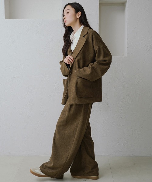 apres jour clair（アプレジュールクレア）の「【apres jour clair】【セットアップ可能】コクーンパンツ（その他パンツ・レディース・キャメル/ブラウン系その他/グレー・LARGE/SMALL/MEDIUM）」の11枚目の写真