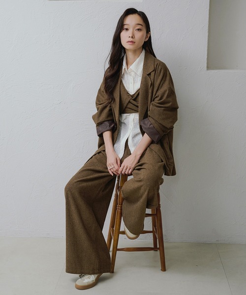 apres jour clair（アプレジュールクレア）の「【apres jour clair】【セットアップ可能】コクーンパンツ（その他パンツ・レディース・キャメル/ブラウン系その他/グレー・LARGE/SMALL/MEDIUM）」の18枚目の写真