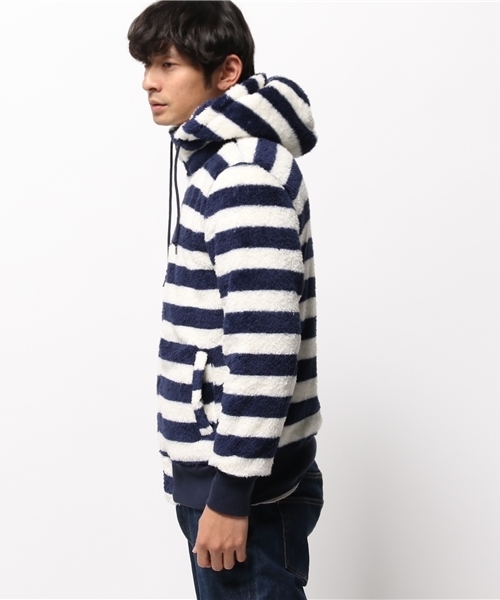 OUTLET(アウトレット)の「【WHO'S WHO gallery】GG両面ボアZIPパーカM(パーカー・メンズ・その他/グレー/ネイビー/ブラック・LARGE)」の5枚目の写真