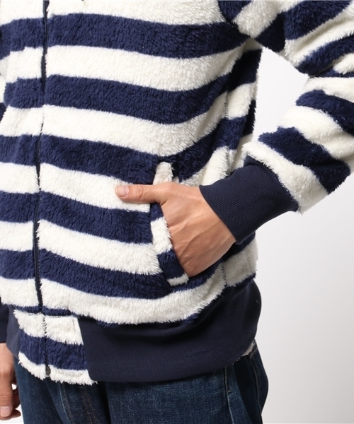 OUTLET(アウトレット)の「【WHO'S WHO gallery】GG両面ボアZIPパーカM(パーカー・メンズ・その他/グレー/ネイビー/ブラック・LARGE)」の9枚目の写真