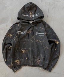 kutir（クティール）の「FEMBROIDERED DESIGN FULL ZIP HOODIE／刺繍デザインフルジップフーディー（パーカー）」