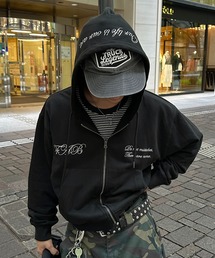 kutir(NeB[)FEMBROIDERED DESIGN FULL ZIP HOODIE^hJfUCtWbvt[fB[(p[J[)