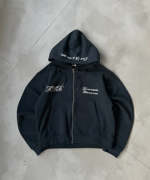 Npduy購入ページ FEMBROIDERED DESIGN FULL ZIP HOODIE／刺繍デザインフルジップ