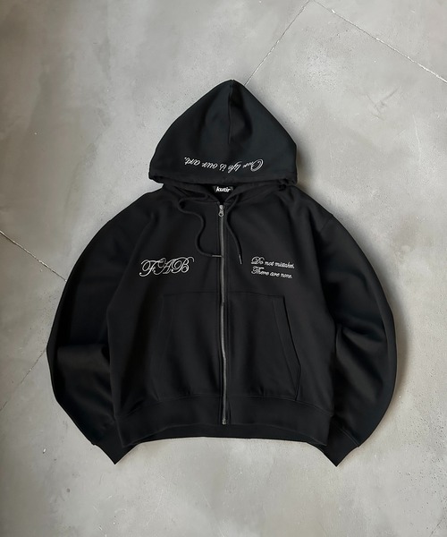 【新品未使用タグ付き・完売レア品・XL】RUFFLOGジップパーカー・黒 23751915-1.jpg