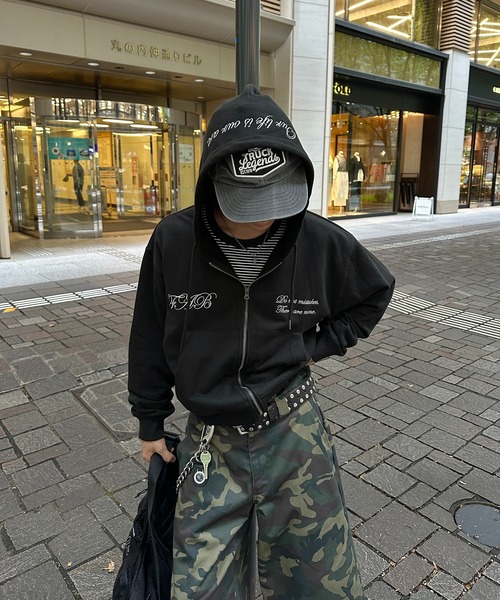[専用出品]Fuccie FEMBROIDERED DESIGN FULL ZIP HOODIE／刺繍デザインフルジップ