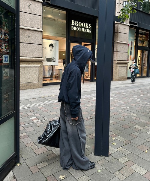 FEMBROIDERED DESIGN FULL ZIP HOODIE／刺繍デザインフルジップ