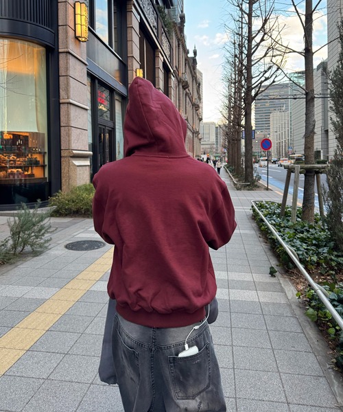 FEMBROIDERED DESIGN FULL ZIP HOODIE／刺繍デザインフルジップ