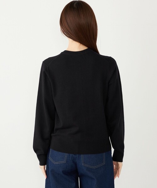 SHIPS Colors:〈手洗い可能〉14ゲージ クルーネック カーディガン