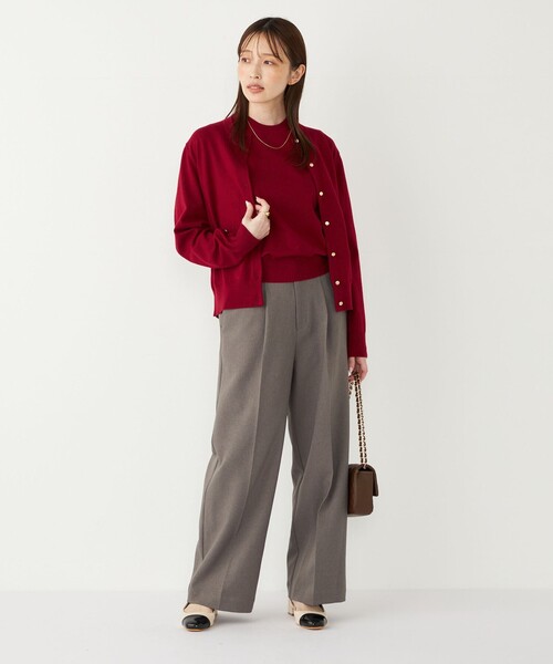 ブラックカーディガン サイズ14 SHIPS Colors:〈手洗い可能〉14ゲージ クルーネック カーディガン