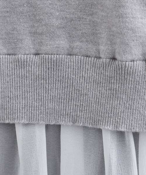 grove（グローブ）の「裾レイヤードニットプルオーバー（ニット/セーター・レディース・グレー系4/ブラック系4/レッド系6・02/03/01/04/05）」の7枚目の写真