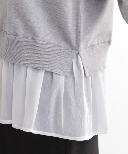 grove（グローブ）の「裾レイヤードニットプルオーバー（ニット/セーター・レディース・グレー系4/ブラック系4/レッド系6・02/03/01/04/05）」の21枚目の写真