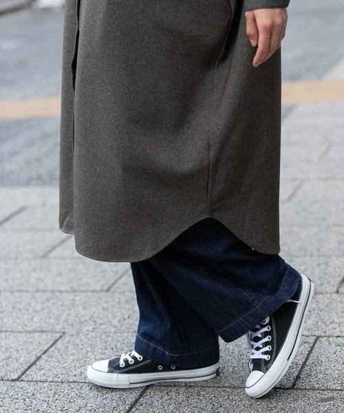 Munich（ミューニック）の「メランジツイルワイドシャツワンピース（シャツワンピース・レディース・ブラウン/ブラック/チャコールグレー・FREE）」の14枚目の写真