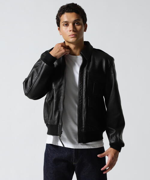 AVIREX（アヴィレックス）の「CUSTOM＆PAINTED A-2 / カスタム アンド ペインテッド A-2 / AVIREX / アヴィレックス（ブルゾン・メンズ・ブラック/ブラウン・2XL/L/M/XL）」の11枚目の写真