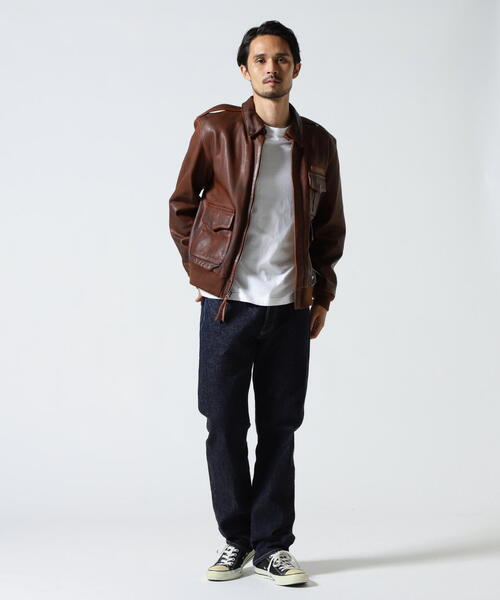 AVIREX（アヴィレックス）の「CUSTOM＆PAINTED A-2 / カスタム アンド ペインテッド A-2 / AVIREX / アヴィレックス（ブルゾン・メンズ・ブラック/ブラウン・2XL/L/M/XL）」の10枚目の写真