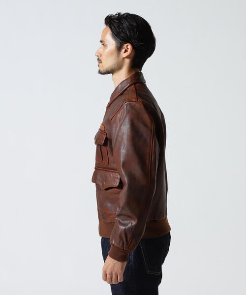 AVIREX（アヴィレックス）の「CUSTOM＆PAINTED A-2 / カスタム アンド ペインテッド A-2 / AVIREX / アヴィレックス（ブルゾン・メンズ・ブラック/ブラウン・2XL/L/M/XL）」の7枚目の写真