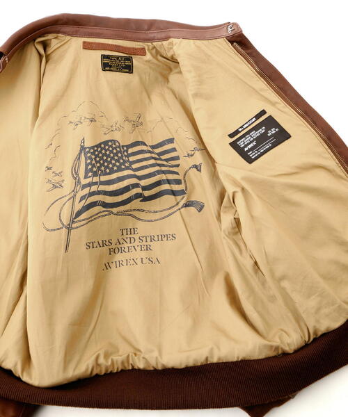 AVIREX（アヴィレックス）の「CUSTOM＆PAINTED A-2 / カスタム アンド ペインテッド A-2 / AVIREX / アヴィレックス（ブルゾン・メンズ・ブラック/ブラウン・2XL/L/M/XL）」の15枚目の写真