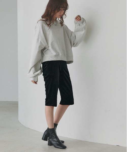 ベロア カプリパンツ（その他パンツ）｜ad thie（アドティエ）の