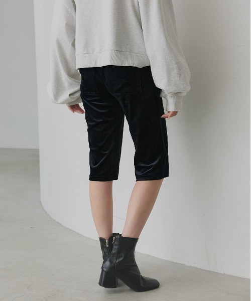 ベロア カプリパンツ（その他パンツ）｜ad thie（アドティエ）の