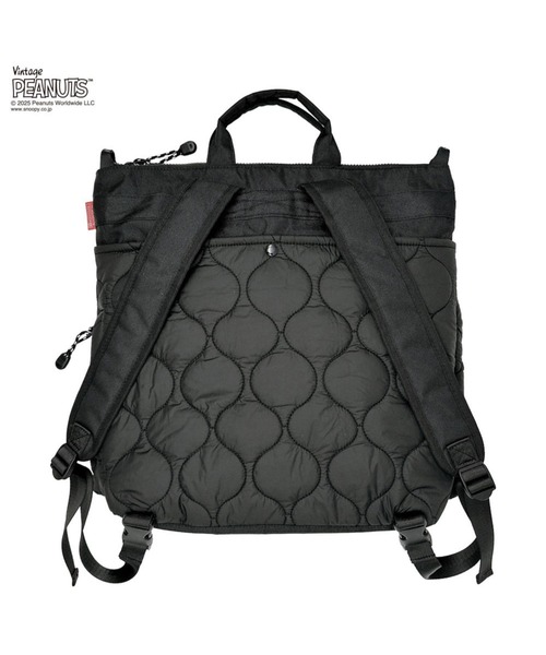 ROOTOTE（ルートート）の「【PEANUTSコミック誕生75周年記念商品】ルートート / IP.セオルー.パフ.Peanuts-0R（バックパック/リュック・レディース・カーキ/ブラック・FREE）」の6枚目の写真